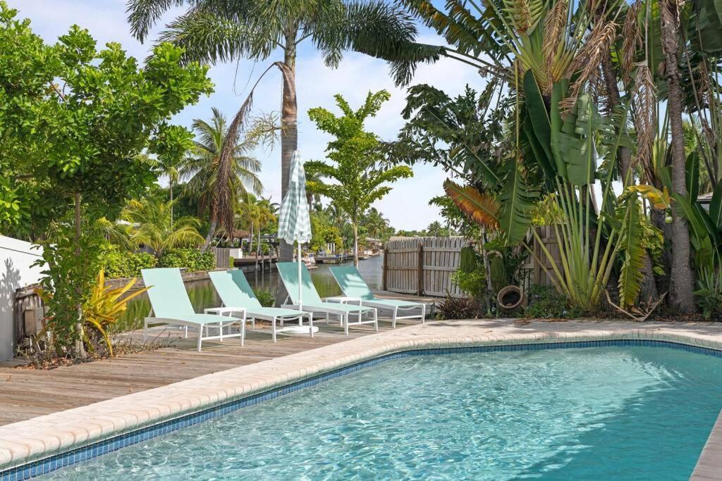 Waterfront-Heated Pool-Mini Golf-Game Room-2Mi Beach ฟอร์ต ลอเดอร์เดล ภายนอก รูปภาพ